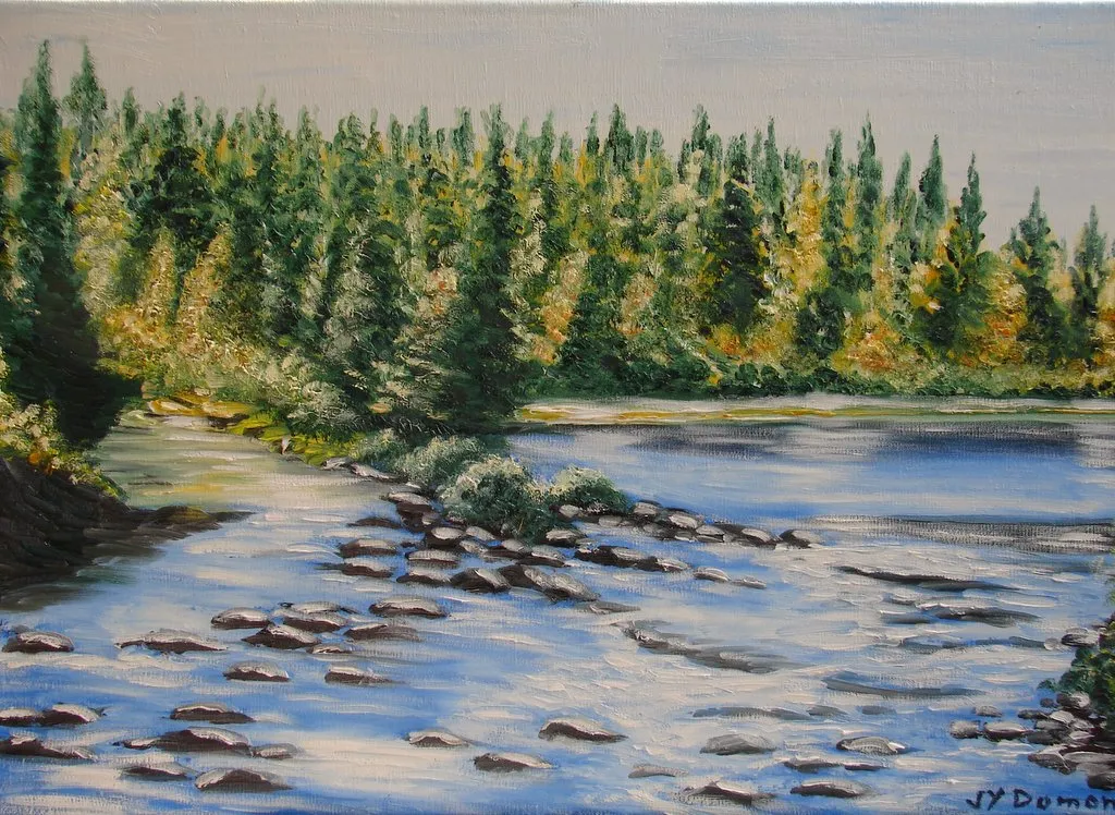 Canada : paysage d'automne dans les Laurentines