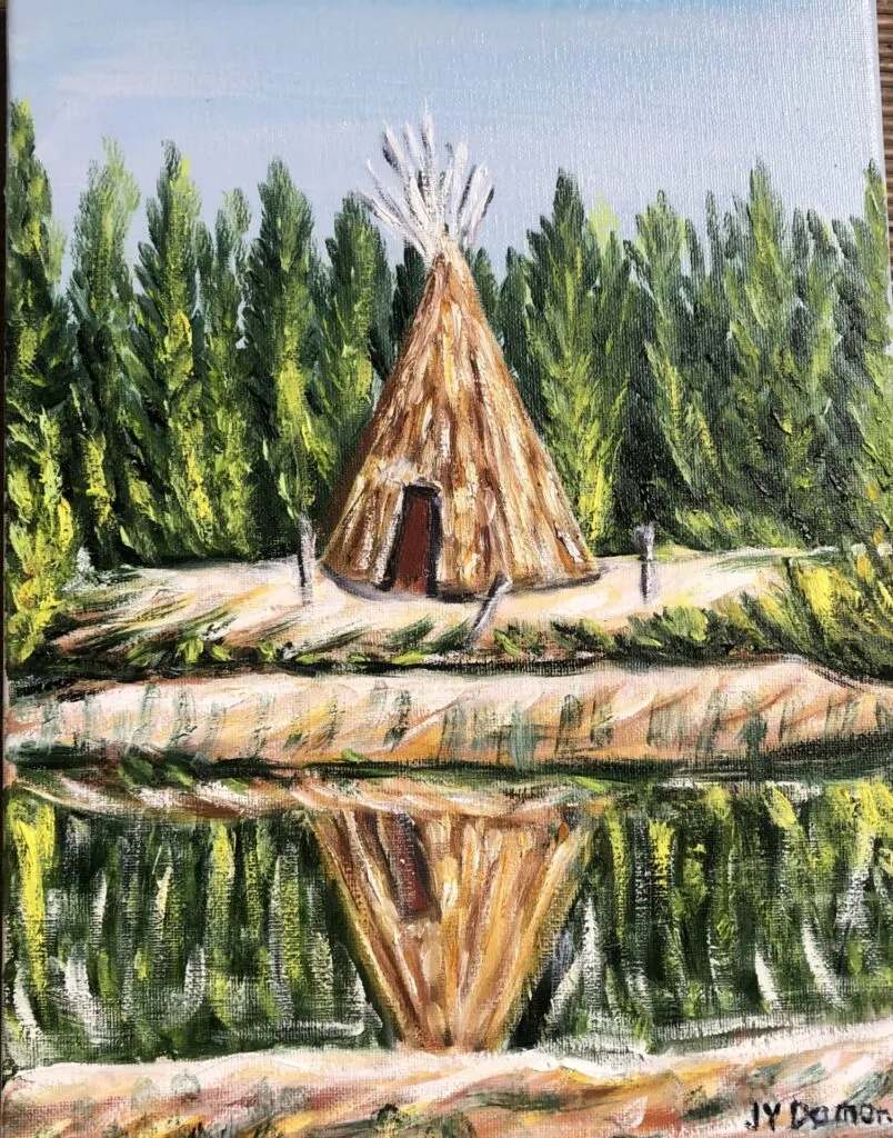 Canada : Ancien Tee-pee des indiens Hurons