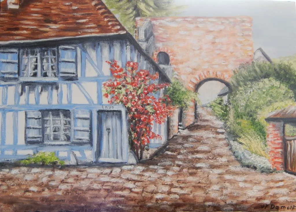 Gerberoy : la maison bleue