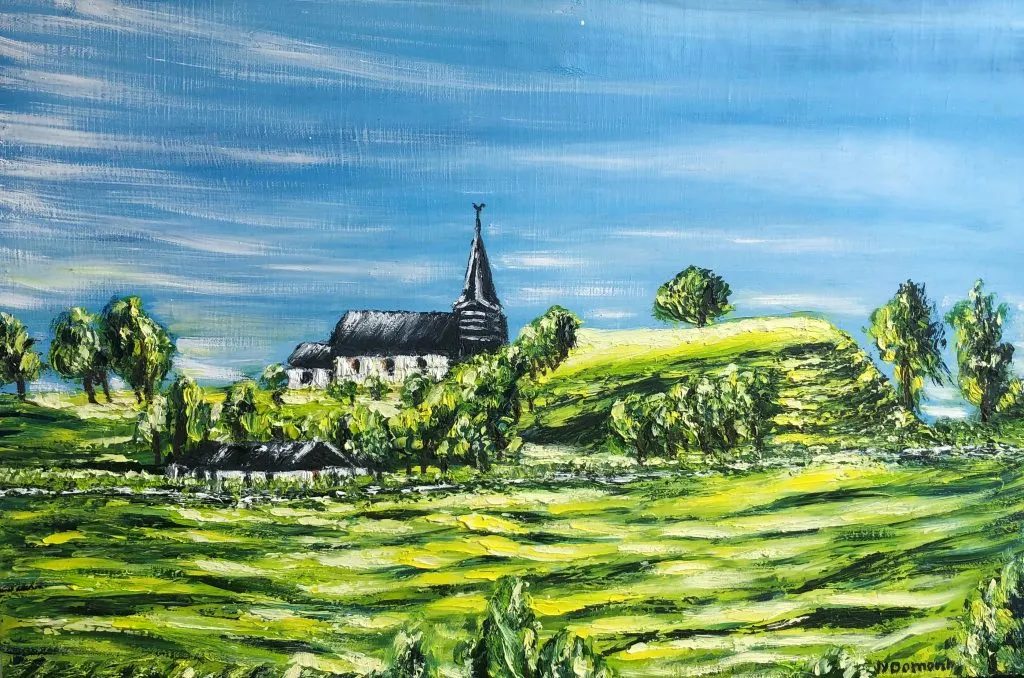 La Ferté St Samson : l' église sur la butte