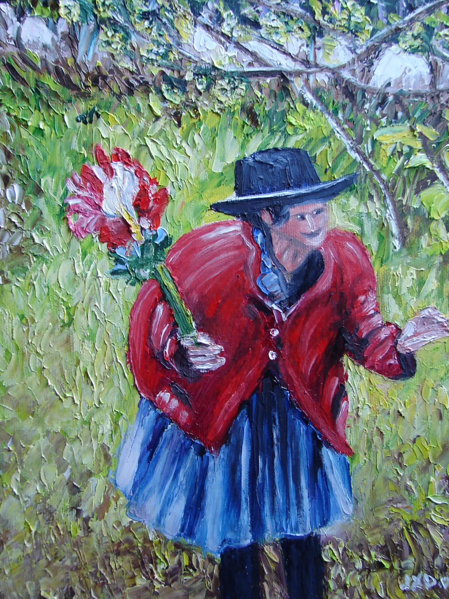 Pérou : la marchande de fleurs
