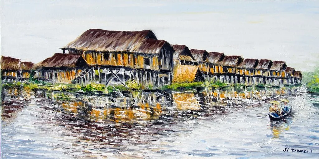 Birmanie : le village lacustre du lac Inle