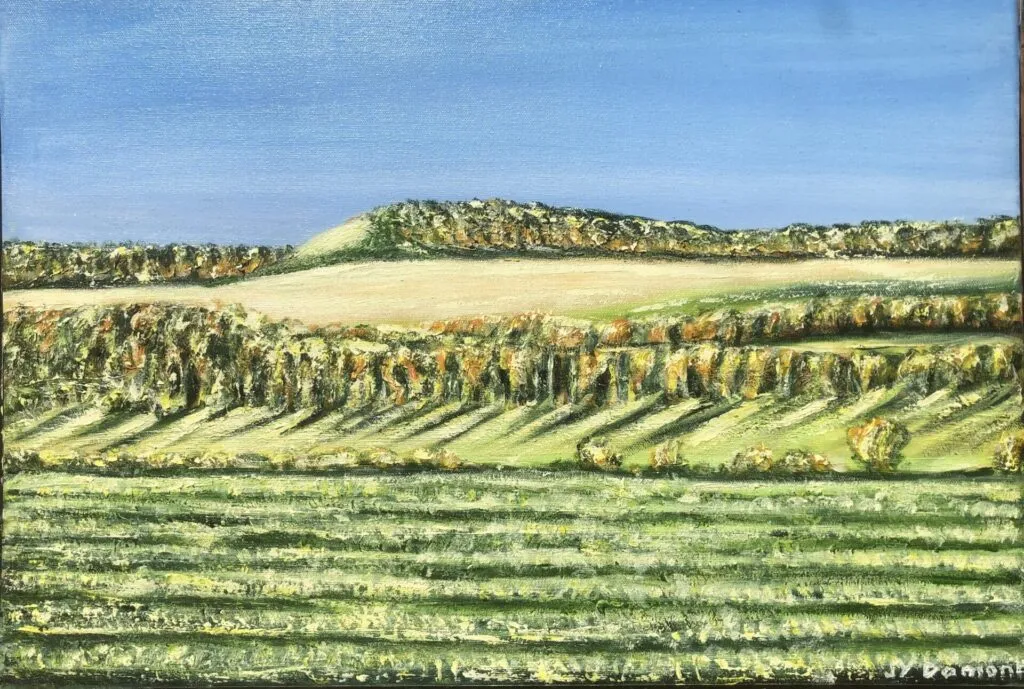 Mesnières-en-Bray :  couleurs d'automne sur les collines
