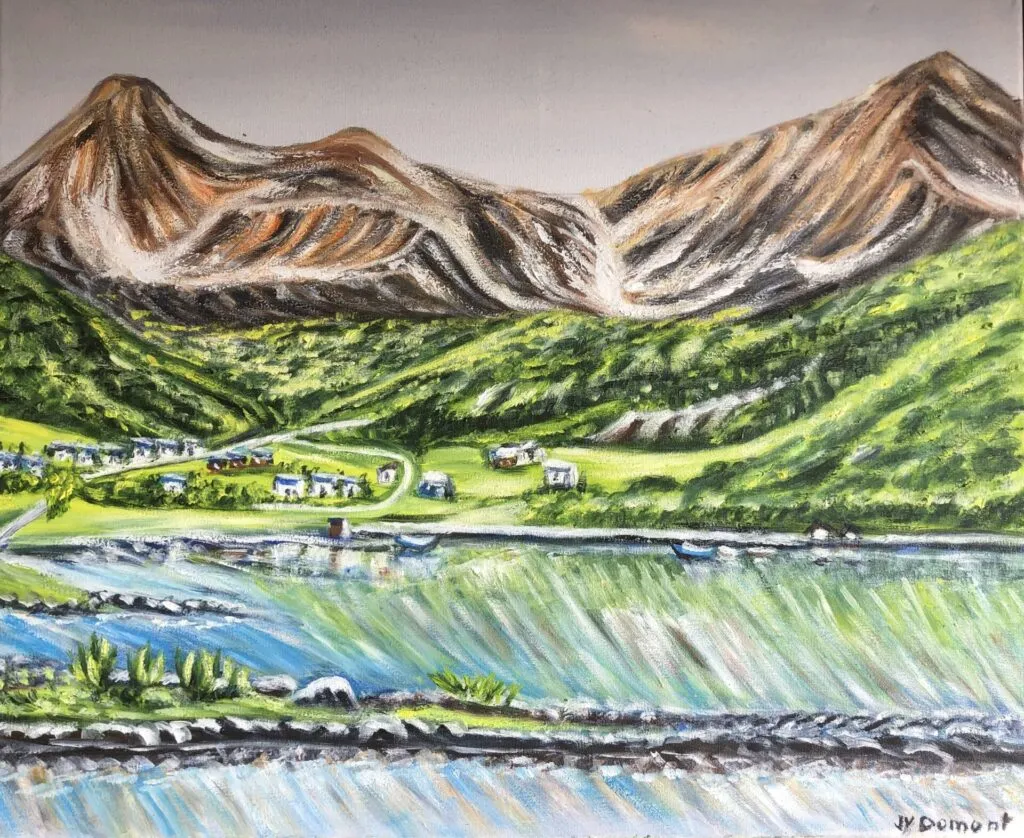 Norvège : reflets sur un fjord