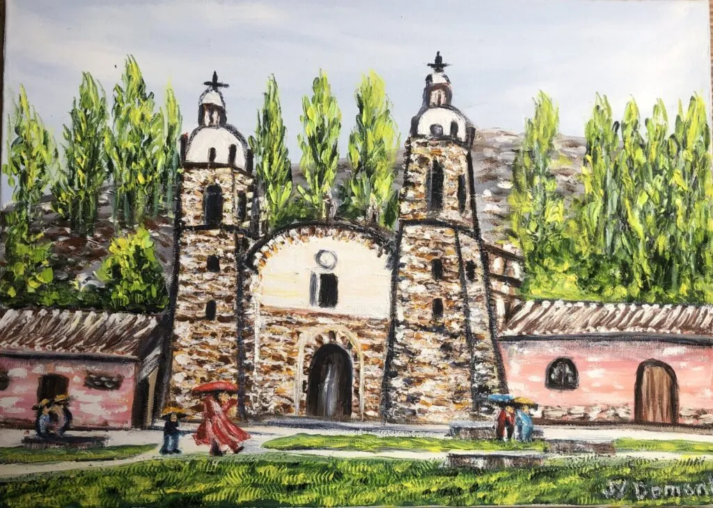 Pérou : l'église du village de Raqchi