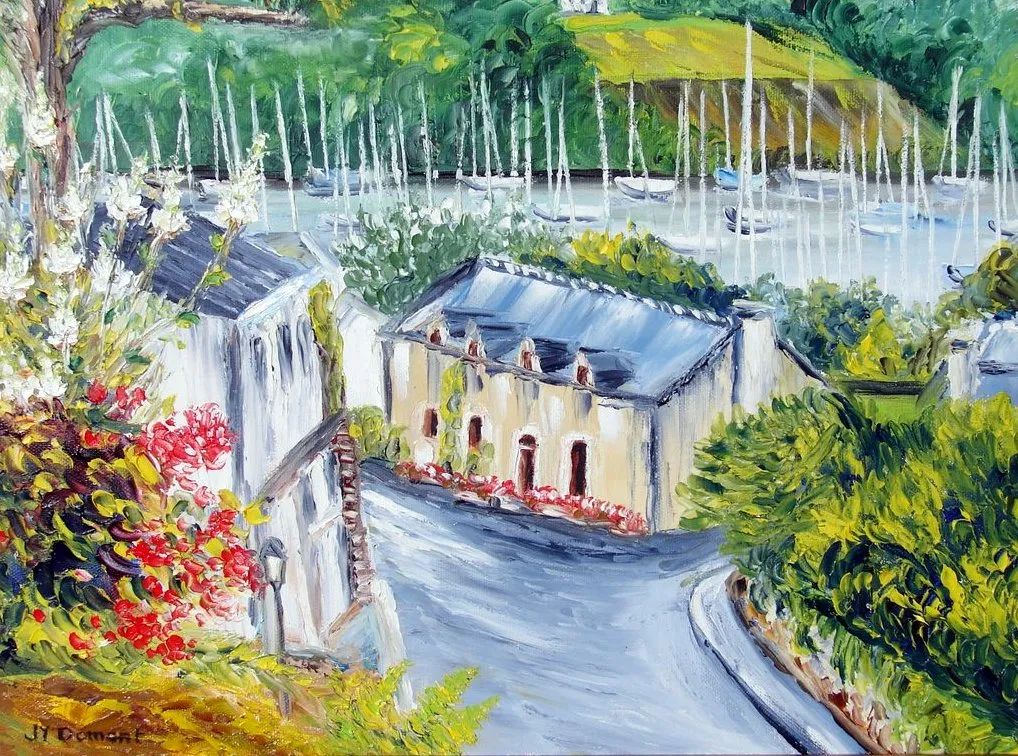 Vue sur le port à La Roche-Bernard