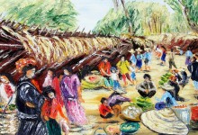 Birmanie : le marché d'Indein