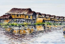 Birmanie : le village lacustre du lac Inle